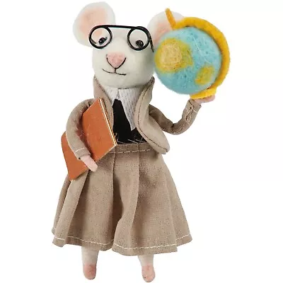 Primitives By Kathy Felt Teacher Mouse Ornament Critter Appreciation Gift School • $14.95