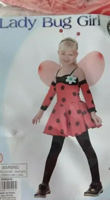 Lady Bug Gril Child Costume  Set (mediume 120-130cm) • £21.92