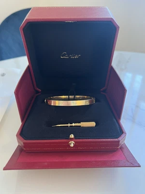 £5150 • Buy Cartier Love Bracelet Yellow Gold 18ct Size 19 All Boxes And Paperwork 2021