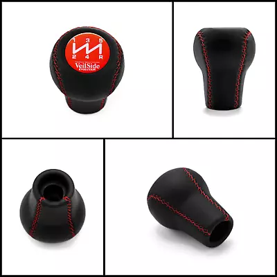 Mitsubishi Jdm Red Stitched Shift Knob 5 Speed Lancer Evo Eclipse Galant Eterna • $61