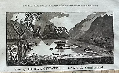 1794 View Of Derwentwater. Lake District Original Antique Print • £15