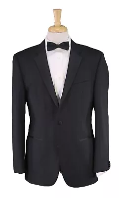 Hugo Boss Black The Stars Glamour Black 2-Btn Notch Lapel Tuxedo Blazer 40R • $85