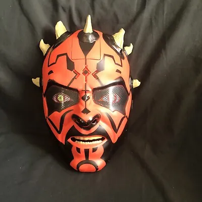 Star Wars Darth Maul Electronic Talking Helmet Mask 2011 Sith 10.5  X 7   Works • £21.21