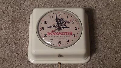 Vintage Winchester Dealer Old Store Advertising Display Clock Made In U.S.A. • $525