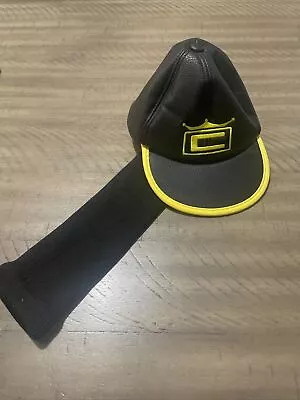 Cobra Crown Tour Leather Hat Headcover RARE Black/Yellow • $65