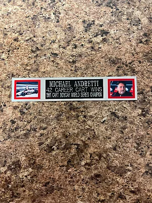 Michael Andretti (auto Racing) Nameplate For Autographed Display/flag/photo • $7.95