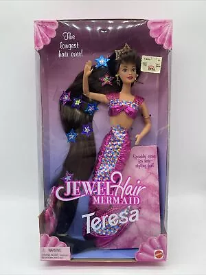 Mattel 1995 Barbie Jewel Hair Teresa Mermaid Doll #14588 HTF NIB Excellent NRFB • $134.99