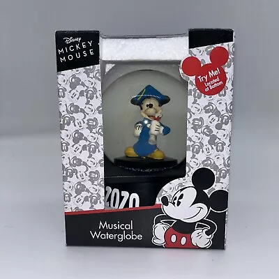 Disney Mickey Mouse In Cap And Gown Graduation 2020 Boxed Musical Water Globe • $5.99