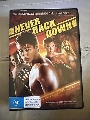 Never Back Down (DVD 2008) VGC. Free Shipping. PAL Region 4 • $5.99