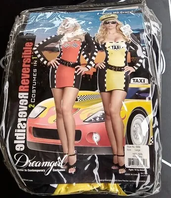 Dreamgirl Taxi Driver Racecar 2-IN-1 Adult Costume Size Large • $24.99