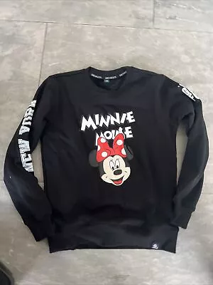 Srchaozs Minnie Mouse Black Soft Lined Jumper Sz 8 New  • £3.50