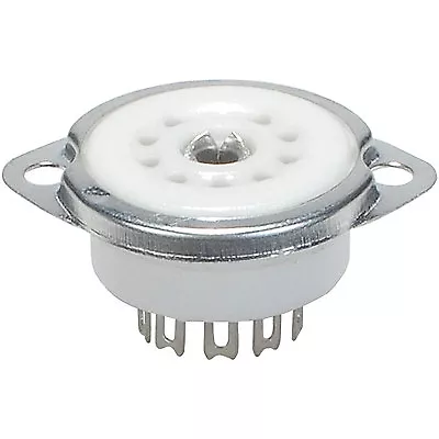 9-Pin Tube Socket Ceramic With Bracket For EL84 6CA4 • $2.99