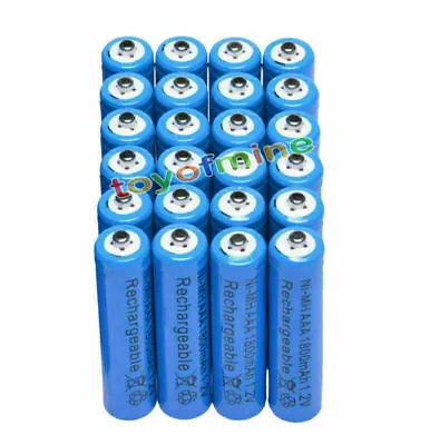 24x AAA 1800mAh 1.2V Ni-MH Rechargeable Battery 3A Blue • $20.25