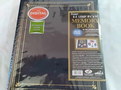 Pioneer 8 1/2 X11  Postbound E-z Load Memory Book 20 Top-loading Pages • $12