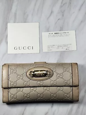 Vintage Gucci Tan Leather Womens Wallet • $85