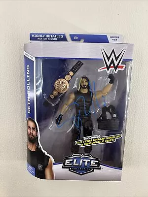 Signed WWE SETH ROLLINS Elite 33 Figure Tag Team Championship NEW Autographed • $50