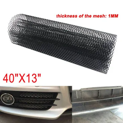 40x13  Car Black Grille Mesh Net Sheet Aluminum Rhombic Auto Grill Universal US • $14.66