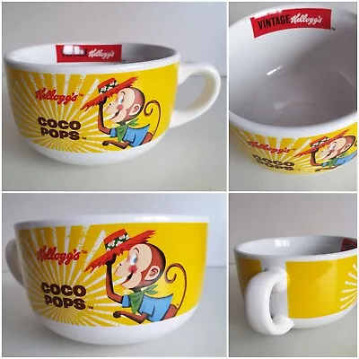 1 X Vintage Kellogg's Coco Pops Cereal Bowl Mug With Handle 2022 Retro Kelloggs  • £9.99