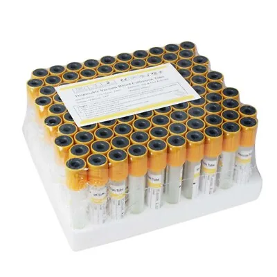 $29.99 • Buy Carejoy 3mL Sterile Vacuum Blood Collection Tubes Gelnd Clotctivator Tube Glass