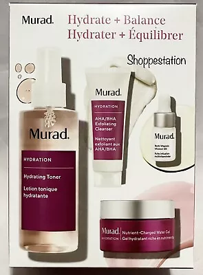 Murad Hydration 4 Pcs Set Toner Cleanser Infusion Oil Charged Water Gel • $45