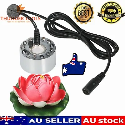 Thunder Tools 24V 24W Ultrasonic Mist Maker With 12 LED Lamps Aquarium For Fish • $18.14