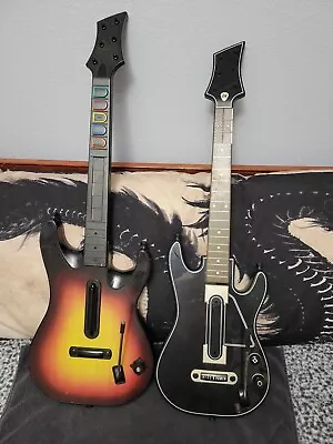 Xbox 360 Wireless Sunburst & Activision GH Live Guitars (For Parts Or Repair)  • $54.99