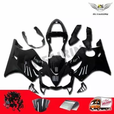 Glossy Black Fairing Kit For Honda CBR600 F4i 2001 2002 2003 Injection Body T0 • $349.99