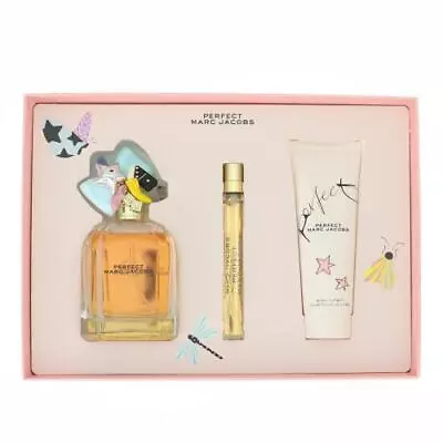 MARC JACOBS PERFECT Marc Jacobs For Women 3.3 OZ New Gift Set • $118.82