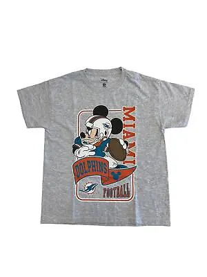 Miami Dolphins NFL T-Shirt (Size 7-8Y) Kid's Mickey Graphic T-Shirt - New • £14.99