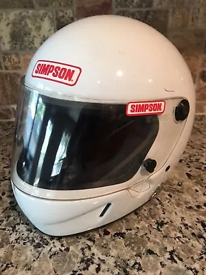 Vintage Simpson Helmet Full Face Size 7 3/8 Snell SA212886 MFG 9/93 • $138.97