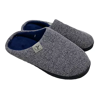 Women's Blue Slip-On Memory Foam Slippers Size Small (7-8) NWT A87 • $7.99