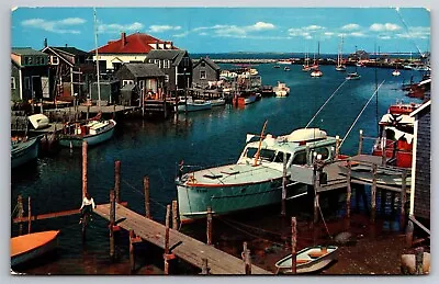 The Basin Menemsha Fishing Village Martha's Vineyard MA C1960's Postcard N4 • $6.50