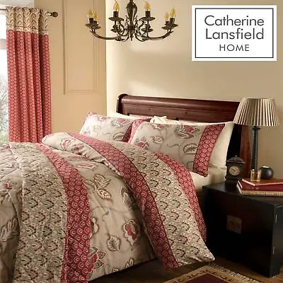 £18.95 • Buy Catherine Lansfield Kashmir Red Duvet Covers Paisley Quilt Cover Bedding Sets