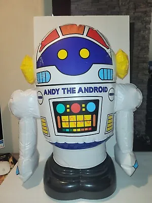 Vintage 1980's Andy The Android Inflatable Remote Control Robot By  Radio Shack • $19.95