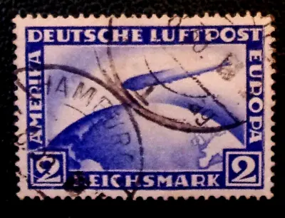 Germany - Deutsches  Reich 1928 Zeppelin Air Mail - Used • £10.99