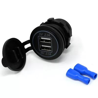 Dual USB Charger Socket Outlet For Car Boat Motorcycle Golf Cart • $8.34