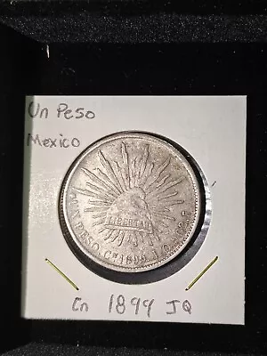 1899 Mexico Un Peso Silver CN JQ • $60