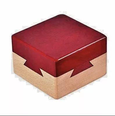 DC-Beautiful Impossible Dovetail Box Mini 3D Brain Teaser Wooden Magic Drawer... • $27.45