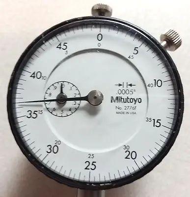 Mitutoyo 2776f Dial Indicator 1  Range 0-50 Reading .0005  Grad Usa • $90