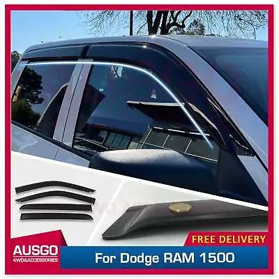 AUSGO Luxury Weather Shields For Dodge RAM 1500 DS Series Crew Cab 2017-2022 • $90.99