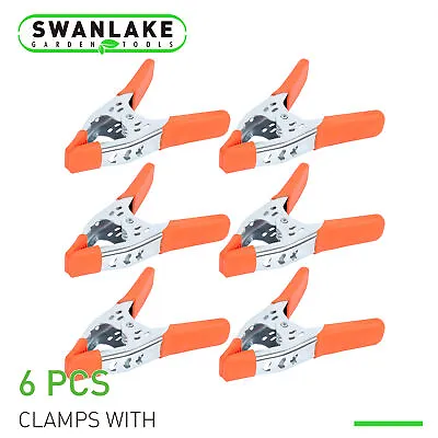 6Pcs 6  Inch Heavy Duty Metal Spring Clamps Tips Tool Clip 2.5  Jaw Opening • $12.91