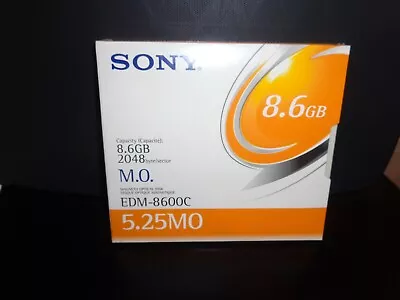 Sony 8.6GB 2048B/S (EDM-8600C) M.O. 5.25 -NEW & FACTORY SEALED • $15