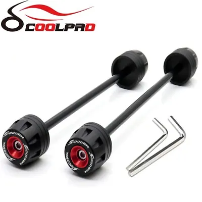 For S1000RR S1000R S1000XR Front Rear Wheel Crash Protector Axle Fork Slider Pad • $37.70