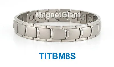 Cool - High Power Mens Magnetic Titanium Bracelet (5000 Gauss Magnets) • $55