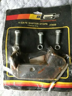 $239.99 • Buy Vintage Mr Gasket 1655 V Gate 4 Speed Shifter Stop New In Packet Rusted  