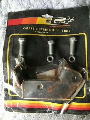 Vintage Mr Gasket 1655 V Gate 4 Speed Shifter Stop New In Packet Rusted   • $239.99