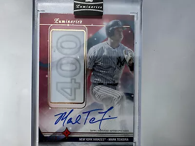 2023 Topps Luminaries Mark Teixeira Home Run Kings Red Auto #01/10 Yankees • $20