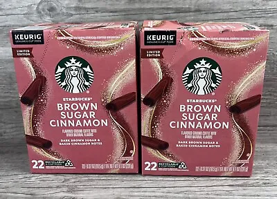 Lot Of 2 Starbucks Limited Edition Brown Sugar Cinnamon Keurig K-Cups Aug 2024 • $39.99