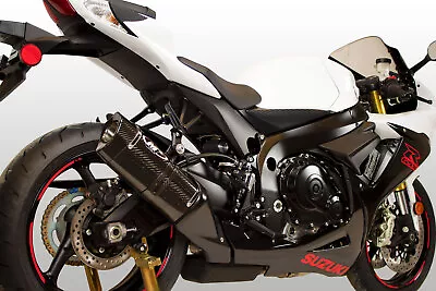 Tech1 Carbon Fiber Slip On Exhaust M4 SU6114 For 11-23 Suzuki GSXR600 & GSXR750 • $530.10