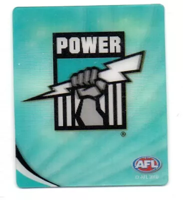 2010 Afl Ultra 3d Footy Plays Snackbrands - #54 Team Logo Emblem (port Adelaide) • $5